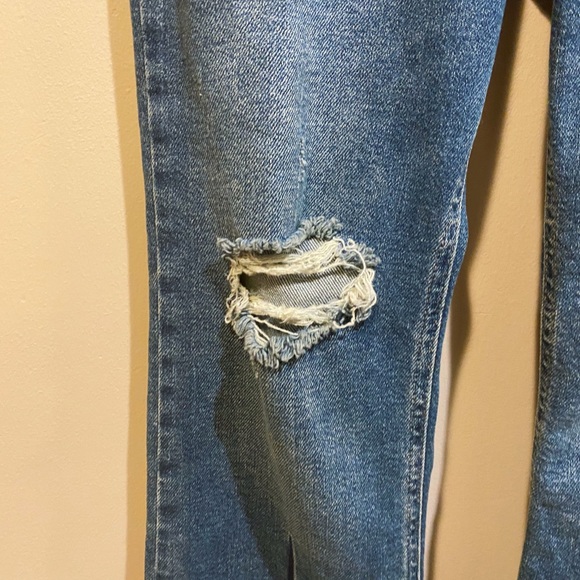 NWT Free People Colorblock Crop Flare Jeans - Picture 4 of 10